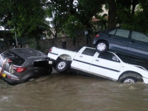 Drastic flooding in the capital of Mauritius